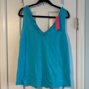 Lilly Pulitzer XL teal tank new with tags